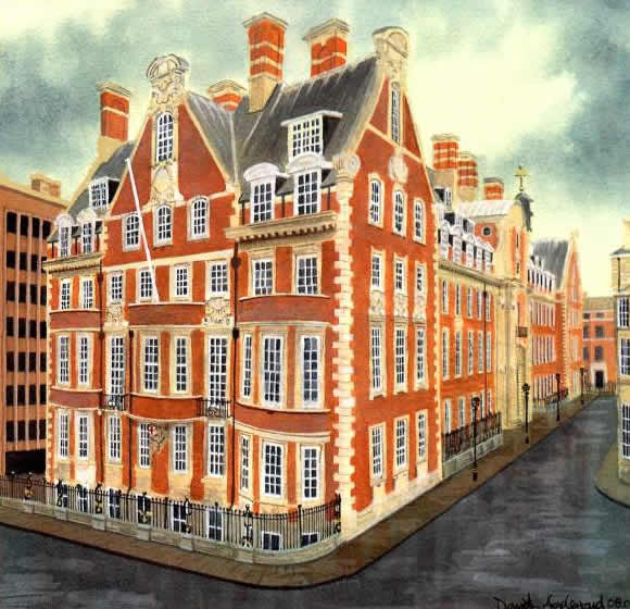 ONE OF YORK'S FINEST, FORMER GEORGE HUDSON BUILDING painted by DAVID APPLEYARD