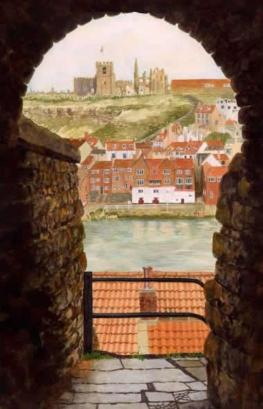 THE KEYHOLE, WHITBY painted by DAVID APPLEYARD