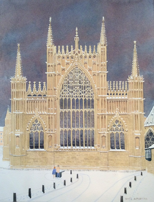 ONE OF YORK'S FINEST, EAST WINOW, YORK MINSTER painted by DAVID APPLEYARD