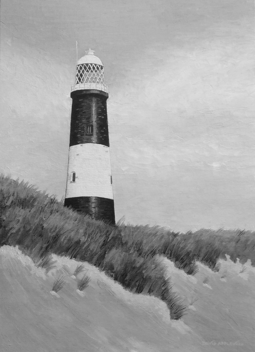 SPURN POINT LIGHTHOUSE painted by DAVID APPLEYARD